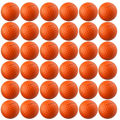 Maxfli StraightFli Golf Balls – Matte Orange, 36- Pack | Low Spin Distance Golf Balls for Straighter Shots | Soft Feel, Durable Ionomer Cover | for Beginners & Recreational Golfers