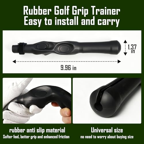 Golf Grip Trainer Aid Swing Posture Corrector, Improve Swing Rhythm & Consistency, Golf Hand Position Practice Trainer, Perfect Golf Gift for Men Women, Ideal Present for Him Her Golfer Lovers