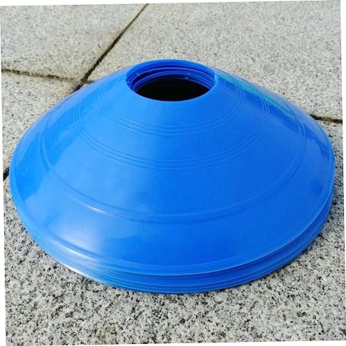 Garneck Football Training Disc Cone Markers Trainer Spot Equipment Pre Sports Rugby Soccer Training Disc Blue - color: Blue
