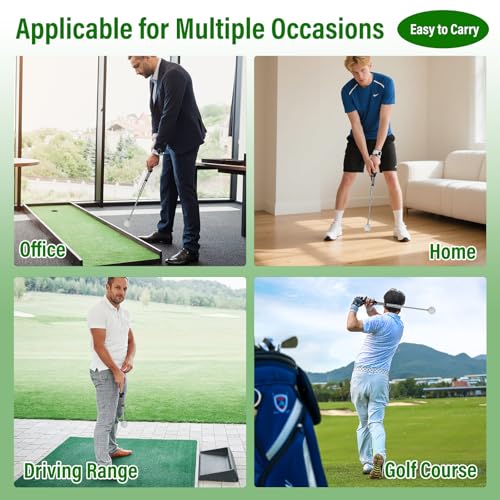 Golf Swing Trainer & Grip Trainer – Retractable Telescopic Practice Stick with Auditory Click Feedback, Flexible Tempo & Chipping Aid for Right-Handed Golfers, Indoor/Outdoor Use