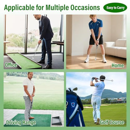 Golf Swing Trainer & Grip Trainer – Retractable Telescopic Practice Stick with Auditory Click Feedback, Flexible Tempo & Chipping Aid for Right-Handed Golfers, Indoor/Outdoor Use