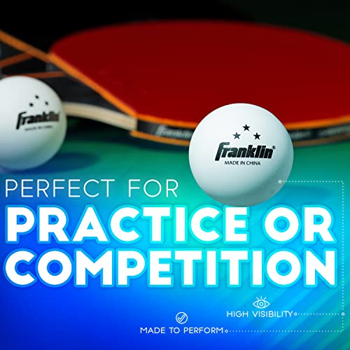 Franklin Sports Table Tennis Balls - Official Size and Weight 40mm Table Tennis Balls - One Star Professional Balls - Bulk Packs and Family Sets - style: 40 mm 6 Pack