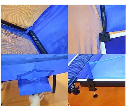 Ping Pong Ball Collector Net, Table Tennis Catch Net with Tassels Design, for Ping Pong Robot Serve or Multi-Ball Practice, Easy Set Up