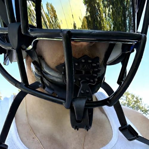 Loudmouth Football Mouth Guard - 3D SpikeSurge Football Mouthpiece with Strap, Fits Adult & Youth, Mouth Guard Football Accessories (Black) - color: Black