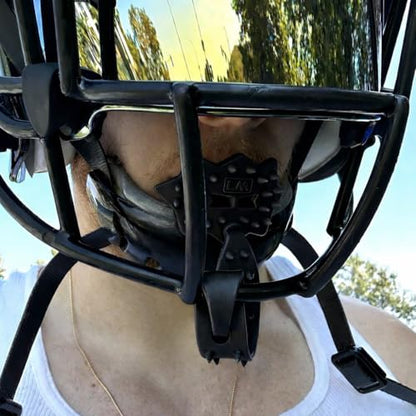 Loudmouth Football Mouth Guard - 3D SpikeSurge Football Mouthpiece with Strap, Fits Adult & Youth, Mouth Guard Football Accessories (Black) - color: Black
