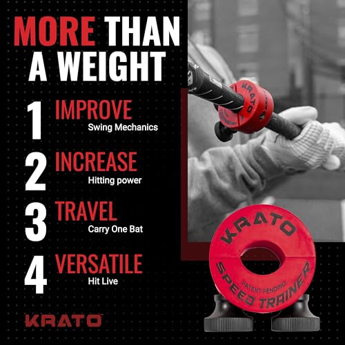 Krato Bat Weight - Baseball and Softball Bat Training Weight for Youth, High School, College - size: 40 Oz