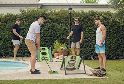 Par 1 Backyard Golf Cornhole Game, Golf Gifts for Men, Golf Accessories for Men, Golf Chipping Game, Golf Equipment, Golf Games for Adults Indoor, Golf Stuff, Golf Training Equipment, Golf Gift