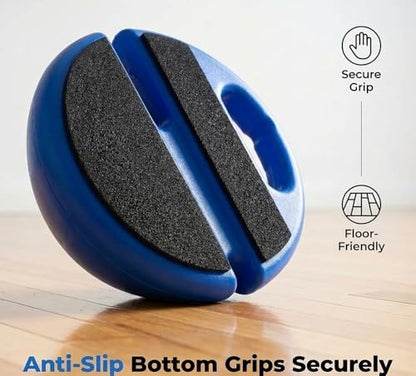 Solo Tennis Trainer Rebound Ball with String, Self Practice Tennis Training Kit, Water Fillable Weighted Base, Tangle-Free Portable Tennis Rebounder for Adults Beginners - color: Blue+3 balls