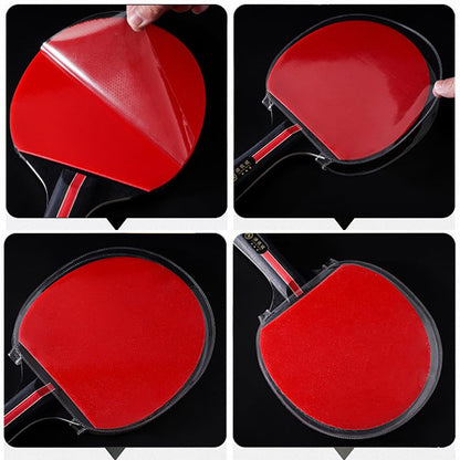 4 Pack Ping Pong Paddles Protector Film Transparent Non-Sticky Table Tennis Rackets Rubber Protective Film for Table Tennis Racket Rubber Sponge Care Kit PingPong Paddle Cleaner Cleaning Kit