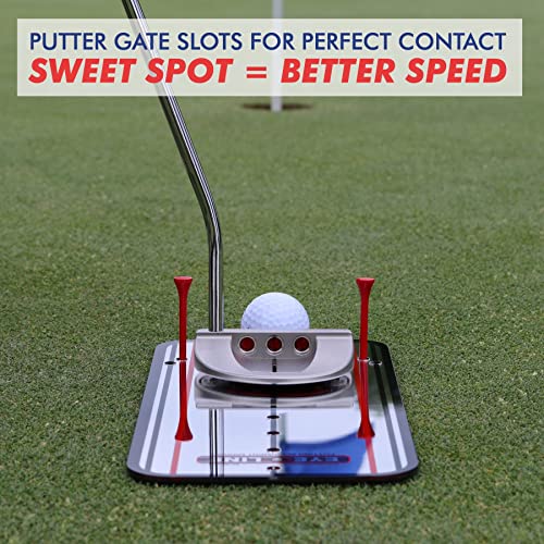 Genuine EyeLine Golf Alignment Putting Mirror - Top Training Aid on The PGA Tour - See Rapid Improvement - Helps Beginner, Junior, and Scratch Golfers - color: Classic Putting Alignment Mirror - SMALL