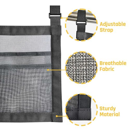 Ping Pong Paddle Holder,Under Table Ping Pong Racket and Ball Rack Organizer,Hanging Mesh Bag for Table Tennis Accessories Storage.and Organization