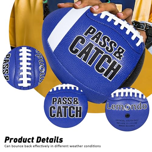 PassCatch Training Football, Combo Set, with Receiver Trainers Hand Straps, Enhance PassCatch Skills