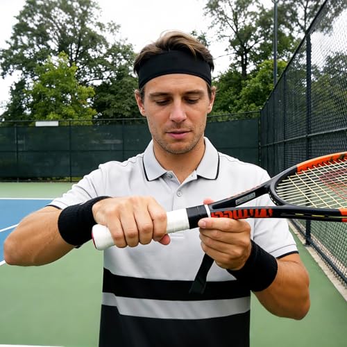 Xthrotsenk 10Pcs Tennis Grip Tape Anti-Slip Pickleball Overgrip Grips Tapes Racket Grip Tape for Tennis Pickleball Badminton