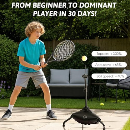 Tennis Training Aid,Tennis Practice Topspin Fast & Master Powerful Groundstrokes,Tennis Training Equipment for Beginners & Intermediate Players