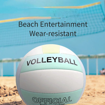 Official Size 5 Volleyball with PU Cover Outdoor Volleyballs with Protective Knee Pads for Girls Boys Teenager Indoor Training Game Outdoor Sand Beach Pool Play