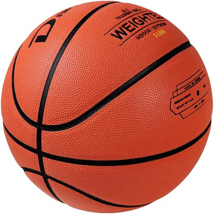 Dakapal Weighted Heavy Training Basketball 2.2LBS/3LBS/3.3LBS Size 7 Durable and wear Resistant for Indoor Outdoor Improve Handling Dribbling Passing Rebounding Skill - size: 3.3LBS-Size 7