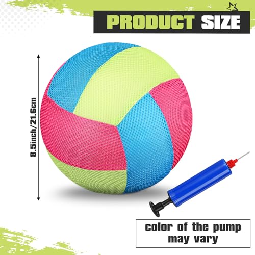 Threan 8.5 Inch Waterproof Pool Volleyball with Grip Technology Water Beach Pool Volleyball for Adults Outdoor and Indoor Activities