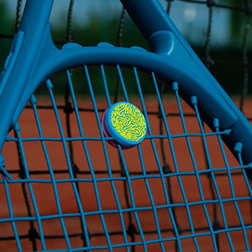 Get A Grip Tennis Dampeners – Vibration Dampener for Tennis Rackets – Shock Absorbing, Reduce String Vibration & Improve Feel – Fun, Colourful, Retro Designs – Tennis Accessories Gift - color: Soaking Up Vibes
