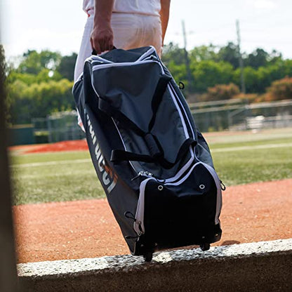 MARUCCI STOCKADE WHEELED BASEBALL BAG - color: BLACK