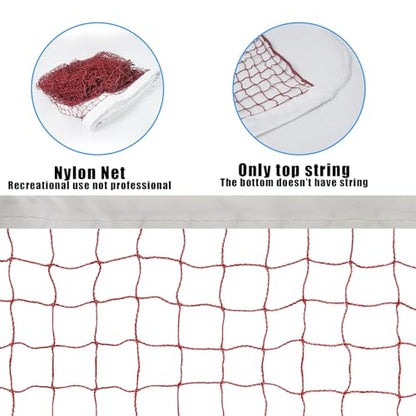 Luwint 15ft Pool Volleyball Net Replacement 2 Pack, Nylon Swimming Pool Net for Inground Pool, Beach, Backyard Games, 2v2 4v4 Volleyball (Net Only)