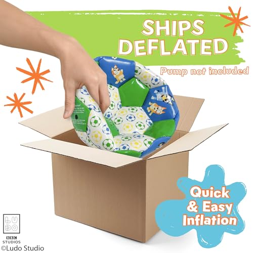 Soccer Ball 7 Inch for Kids 3+ Years Old, Ships Deflated, Bluey Jr - color: Bluey Jr