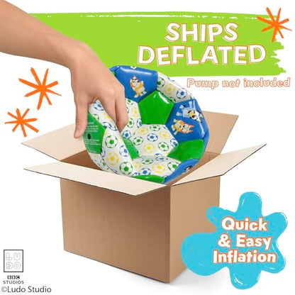 Soccer Ball 7 Inch for Kids 3+ Years Old, Ships Deflated, Bluey Jr - color: Bluey Jr