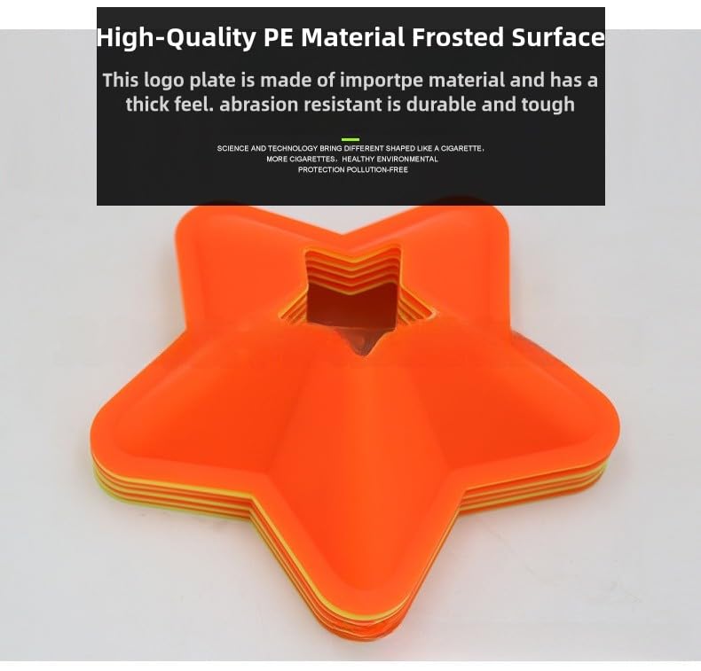 10pcs Agility Soccer Disc Cones Flexible Football Training Cones Field Cone Markers for Training Football Soccer Basketball Coaching Practice Equipment