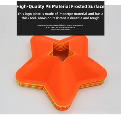 10pcs Agility Soccer Disc Cones Flexible Football Training Cones Field Cone Markers for Training Football Soccer Basketball Coaching Practice Equipment