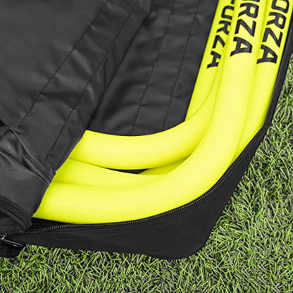 FORZA Pro Soccer Passing Arcs | Set of 4 Elite-Level Soccer Targets to Enhance Passing Techniques & Accuracy - Optional Carry Bag & Bases - color: Yellow, size: With Bases