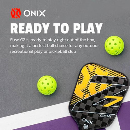 Onix Fuse G2 Outdoor Pickleball Balls USA Pickleball Approved - color: Neon Green, size: 3 Pack