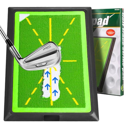 Golf Swing Training Mat,Golf Hitting Mat Outdoor Indoor with Path Feedback,Golf Swing Tracker Mats for Beginners,Men,Women