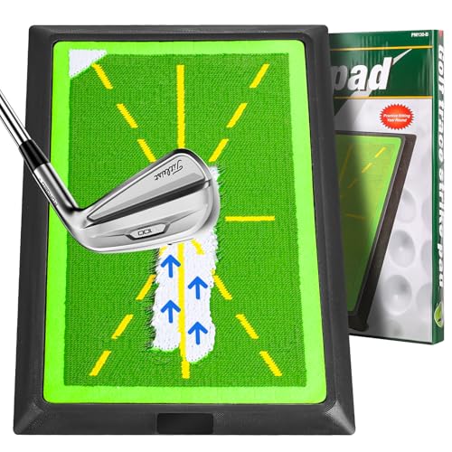Golf Swing Training Mat,Golf Hitting Mat Outdoor Indoor with Path Feedback,Golf Swing Tracker Mats for Beginners,Men,Women