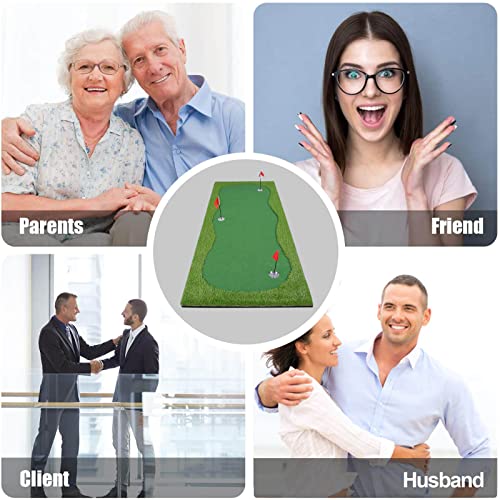 Golf Putting Green/Mat-Golf Training Mat- Professional Golf Practice Mat- Green Long Challenging Putter for Indoor/Outdoor - style: 4x10ft