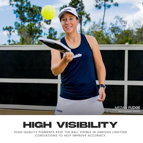 Franklin Sports X-40 Outdoor Pickleballs - Official Ball of USA Pickleball, APP Tour + US Open - Regulation Size