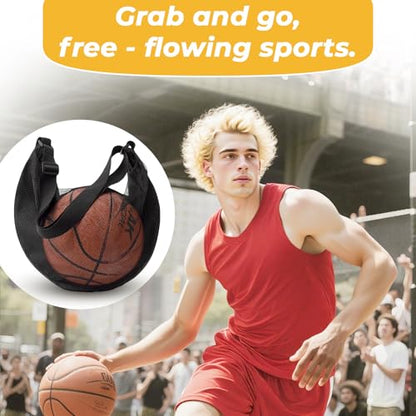 Oxford Cloth Basketball Training Net Bag Side Carry Single Football Net Pouches Soccer Volleyball Storage Bag Training Backpacks