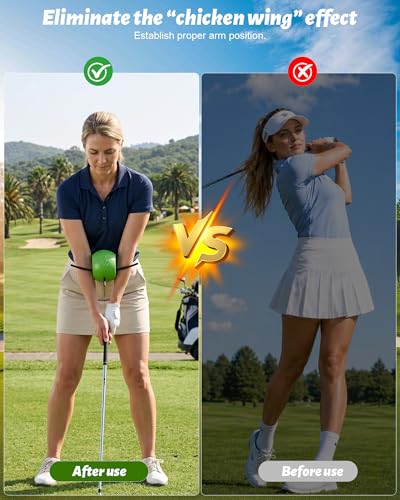 Golf Training Aid, Golf Swing Trainer for Beginners, Arm Swing Trainer for Posture Correction, Improve Swing Consistency, Golf Swing Practice Tool