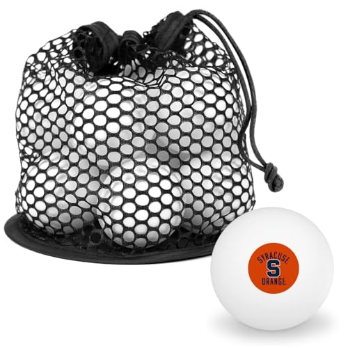 GRAPHICS & MORE College Officially Licensed Mascot Table Tennis Ping Pong Ball 12 Pack with Storage Bag