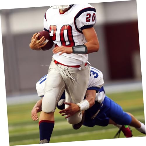 Football Wristband and Protective Wrist Sleeve for Youth Quarterback, Black Tactical Sports Armband, Training Equipment for Rugby and Baseball