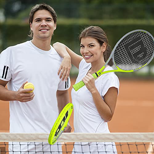 Adults Tennis Racket 27 Inch, Shockproof Carbon Fiber Tennis Racquet Light-Weight, Pre-Strung and Regrip, Suitable for Beginners to Intermediate Players