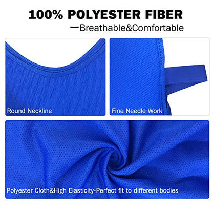 Pinnies Adult Football Jersey, Adjustable Mesh Soccer Jersey - color: Navy Blue, size: Medium