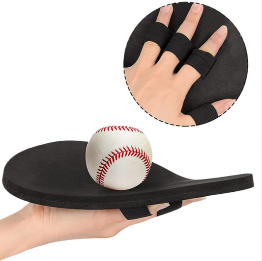 1Pcs Baseball Training Glove Thickened Catcher Foam Padding Enhanced Defensive Mitt Fielding Quick Hand Batting Practice Glove with Finger Protection for Youth Adult Players Pitchers Defenders