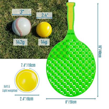 YESMARKS 24PCS Foam Baseballs, 2.4Inch Mini Baseballs, Sports Squeeze Balls, Soft Practice Baseball for Training, Kids Party Favor Toy, Sports Theme Party