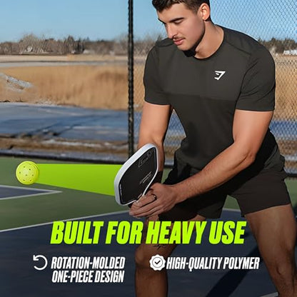 Pickleballs- USAPA-Approved Outdoor Balls with Witty Text, Tournament-Grade Bounce, Wind-Resistant (26g Each)