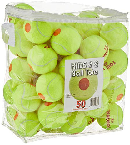 Tourna Orange Dot Low Compression Transition Tennis Balls - style: 50 pack