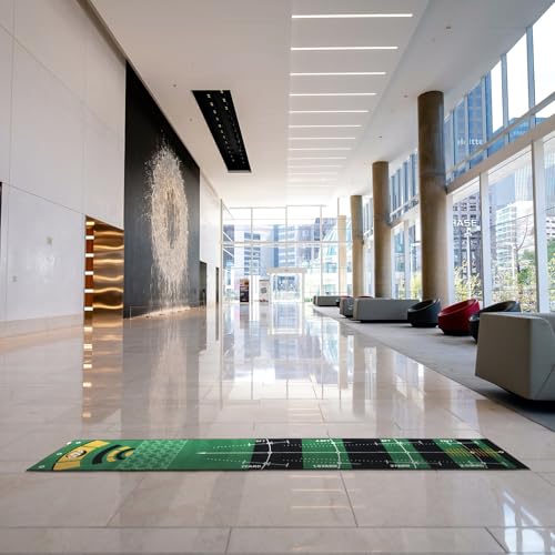 VALICLUD Golf Putting Mat Indoor Practice Blanket with Artificial Turf Surface, Putter Training Tool for Office and Home Use, Non-Slip Green Carpet for Golfers and Beginners