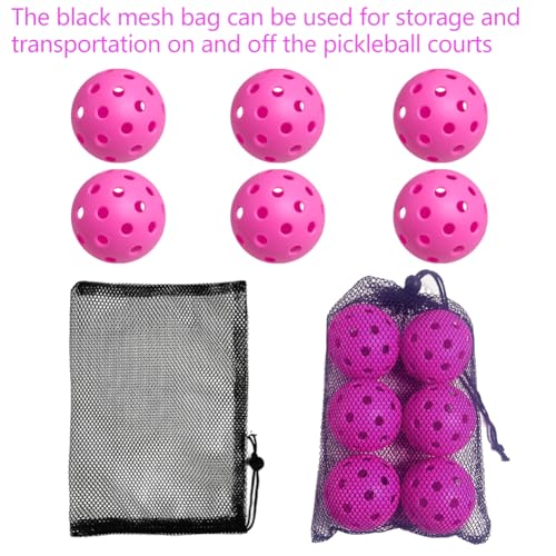 6 Pack Sports Outdoor Pickleballs - 40 Pickleball Balls - USA Pickleball Balls (USAPA) Approved - Official US Open Ball - color: Pink, style: 24 - Pack