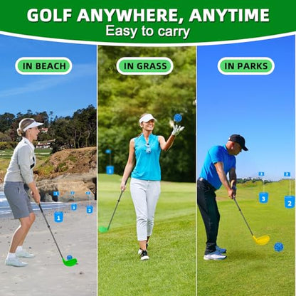 Golf Club with Oversize Head, Right-Handed Plastic Chipping Clubs for Outdoor Backyard Game Training Practice, Golf Accessories Gifts for Men
