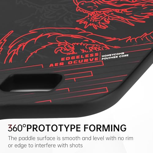 Pickleball Paddle T700 Carbon Fiber | 20mm Thickness | Thermoformed Pickleball Paddle with Aerodynamic Design Used for tournaments, Power & Control & Spin Max | Edgeless Design