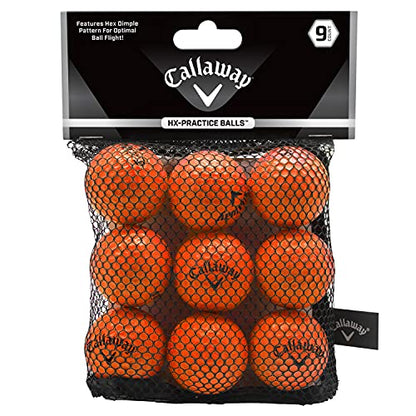 Callaway HX Soft Flight - Foam Practice Golf Balls - color: Orange, size: 9 Pack