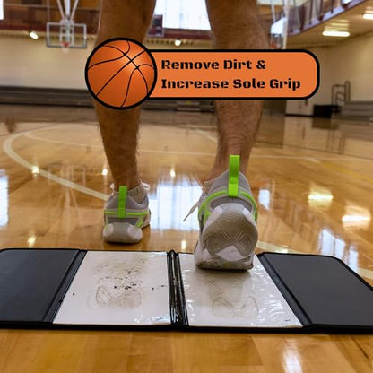 Step Fresh Basketball Sticky Mat With 120 Sheets, Portable Basketball Pad for Shoe Grip, Compact Basketball Mat Traction System and Sticky Mats for Shoes, Essential Basketball Accessories - size: Traction Mat & Sticky Sheets